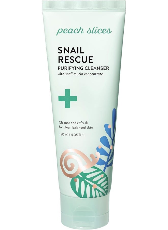 Peach Slices Snail Rescue Purifying Cleanser 4.05 Fl Oz. - Image 1