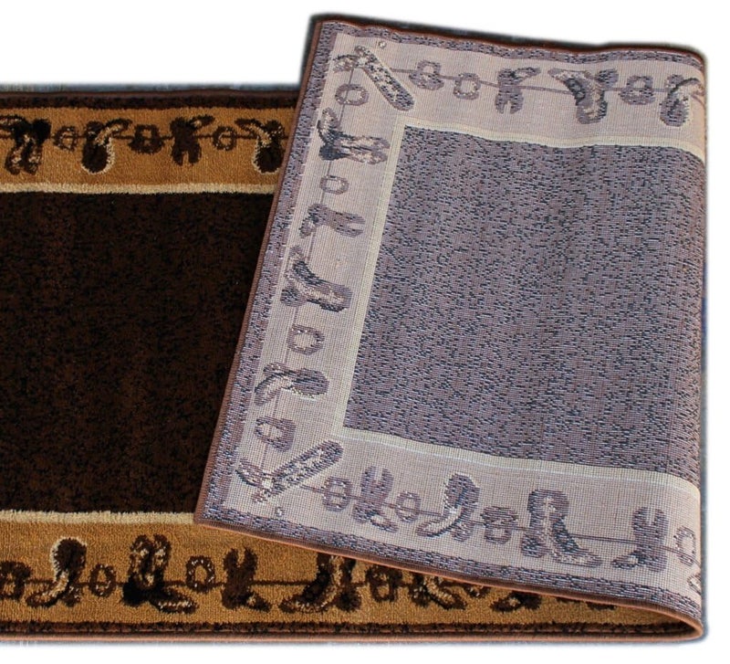Lodge Cowboy Runner Area Rug Design L 375 (2 Feet 4 Inch X 10 Feet 9 Inch) Runner - Image 3