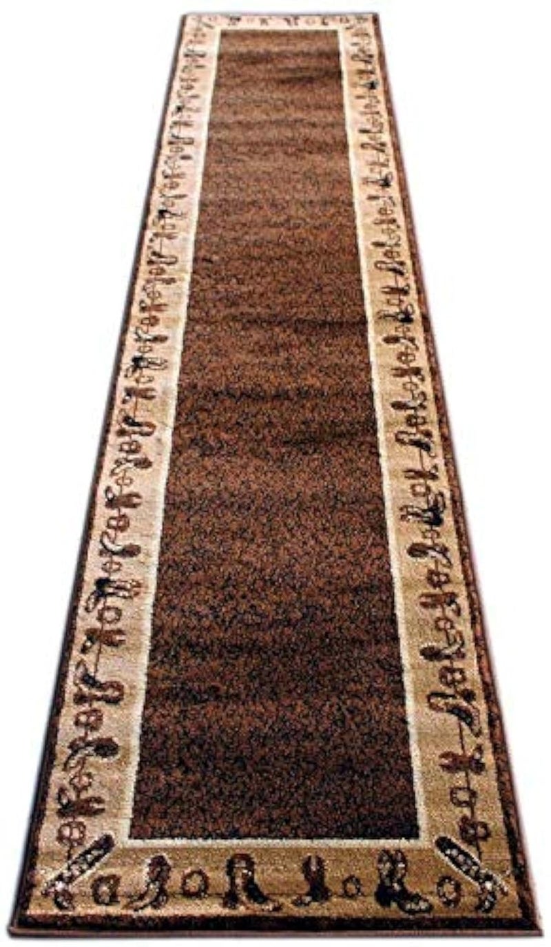 Lodge Cowboy Runner Area Rug Design L 375 (2 Feet 4 Inch X 10 Feet 9 Inch) Runner - Image 1