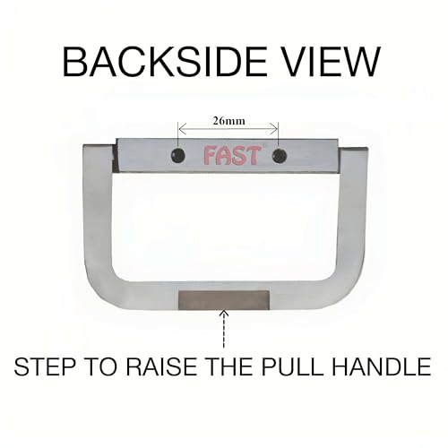 FAST Stainless Steel Chest Pull Handle for All Type Drawer (Silver) - Pack of 4 Pieces - Image 3