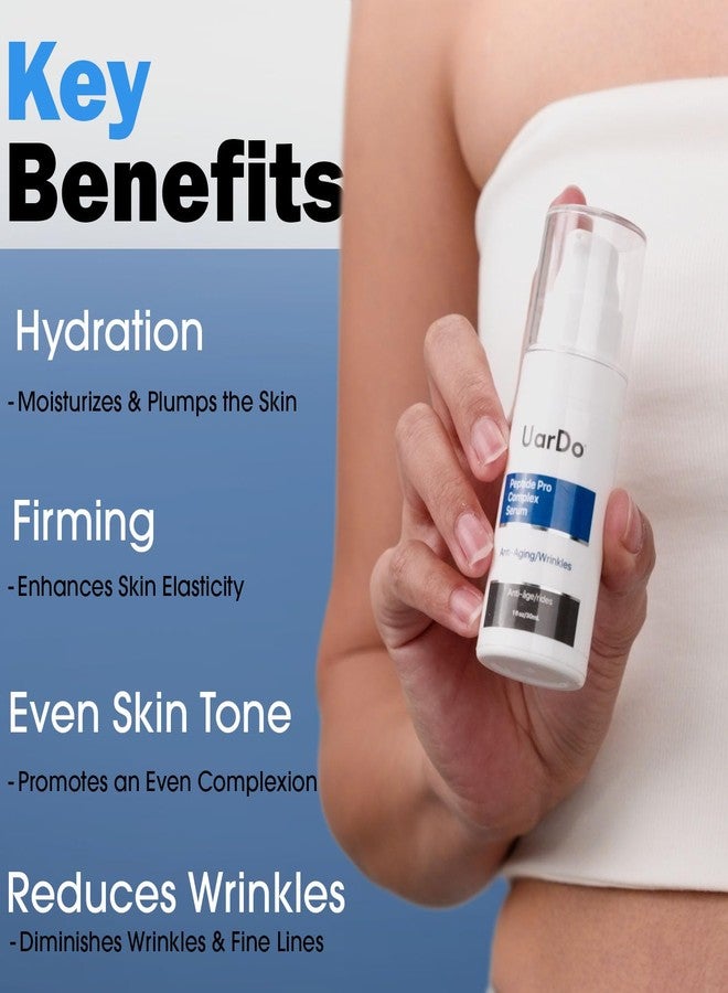 Uardo Peptide Pro Complex Serum 1 Fl Oz/ 30 ml - usn104 | For All Skin Types | Keeps Skin Moisturized | Reduces Wrinkles | For Women and Men - Image 5