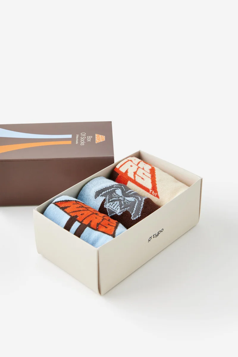 Typo  Star Wars 3 Pack Of Socks  | Best Price UAE
