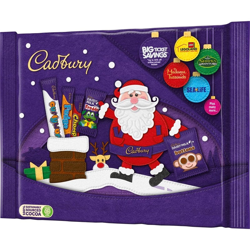 Cadbury Christmas Chocolate Selection Pack, Mix of Favourites, Christmas Chocolate, 78g (Pack of 1) - Image 2