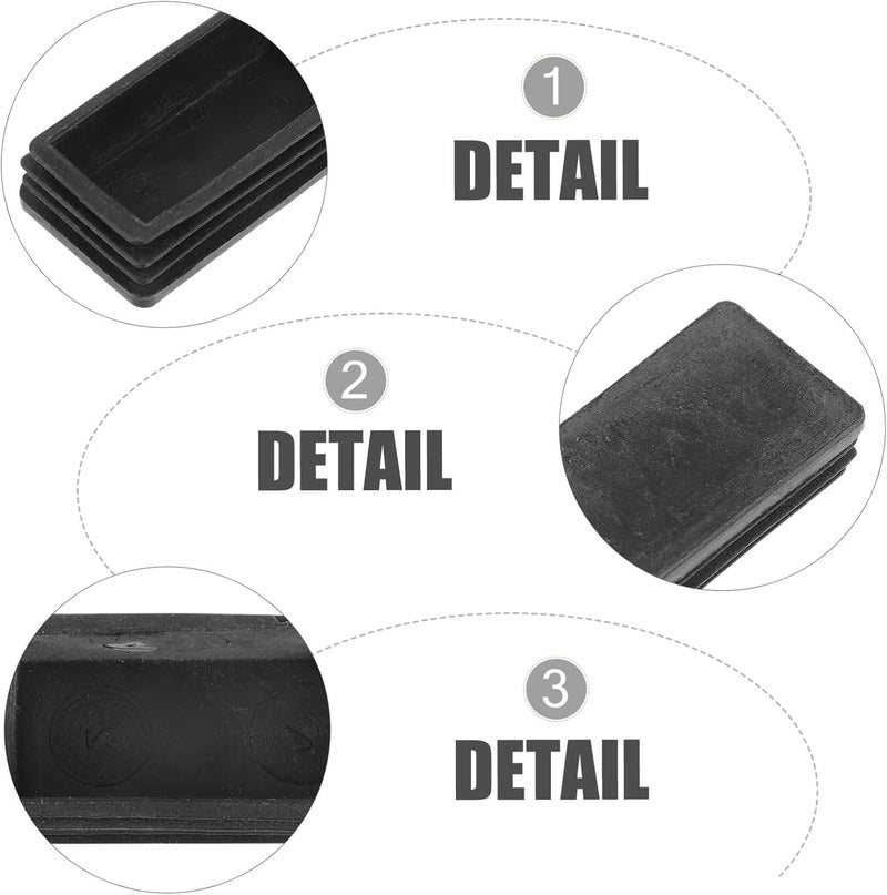DOITOOL 2 Pcs Non-Slip Ladder Feet Pads Insulated Folding Ladder Foot Covers Sturdy Protective Mats for Home Use and Construction - Image 4