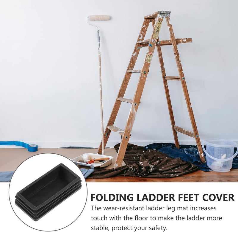 DOITOOL 2 Pcs Non-Slip Ladder Feet Pads Insulated Folding Ladder Foot Covers Sturdy Protective Mats for Home Use and Construction - Image 5