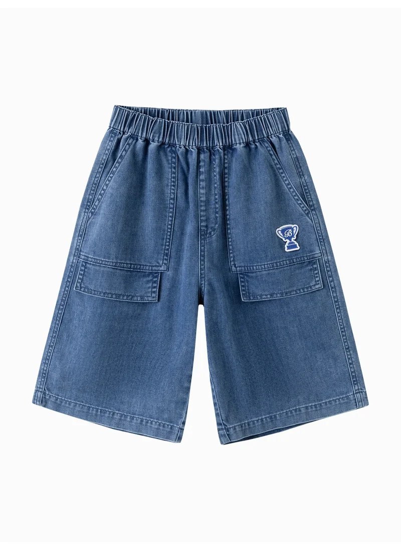 Balabala Kids boy Denim middle pants