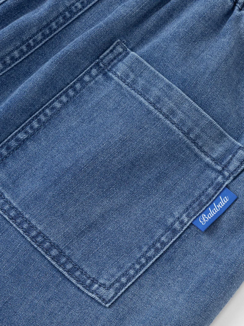 Balabala Kids boy Denim middle pants