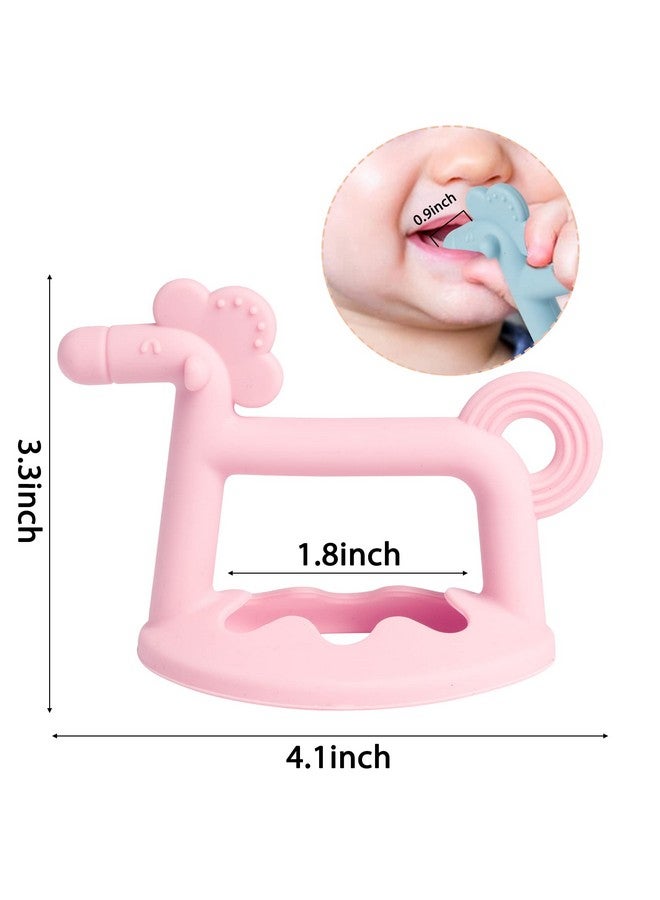 R HORSE 3Pcs Baby Wrist Teether Toys Anti-Dropping Silicone Teething Toy Soothing Bracelet Teether For Soothie, Infants Toddlers Hand Pacifier Baby Shower Birthday Gifts For Boys Girls - Image 2