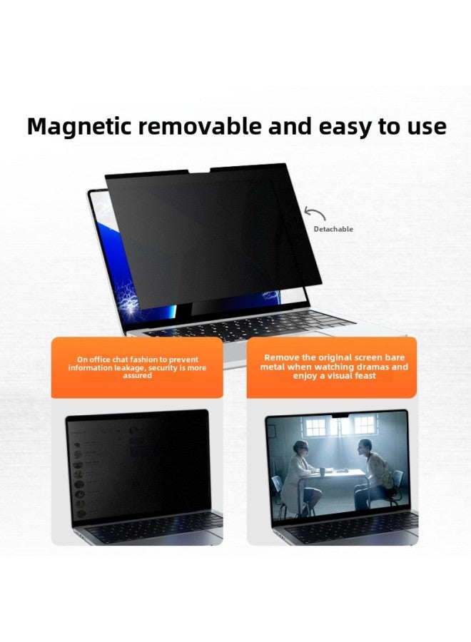 Macbookpro Laptop Anti-peep Film Apple Notebook Proair Magnetic Anti-blue Film-Color:13-inch 16-22 】-Dimensions:Macbook Pro Series 】 - Image 3