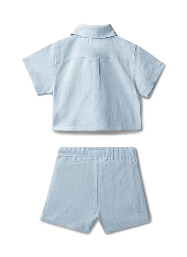 Calvin Klein Jeans Infant Woven Shirt & Shorts Set