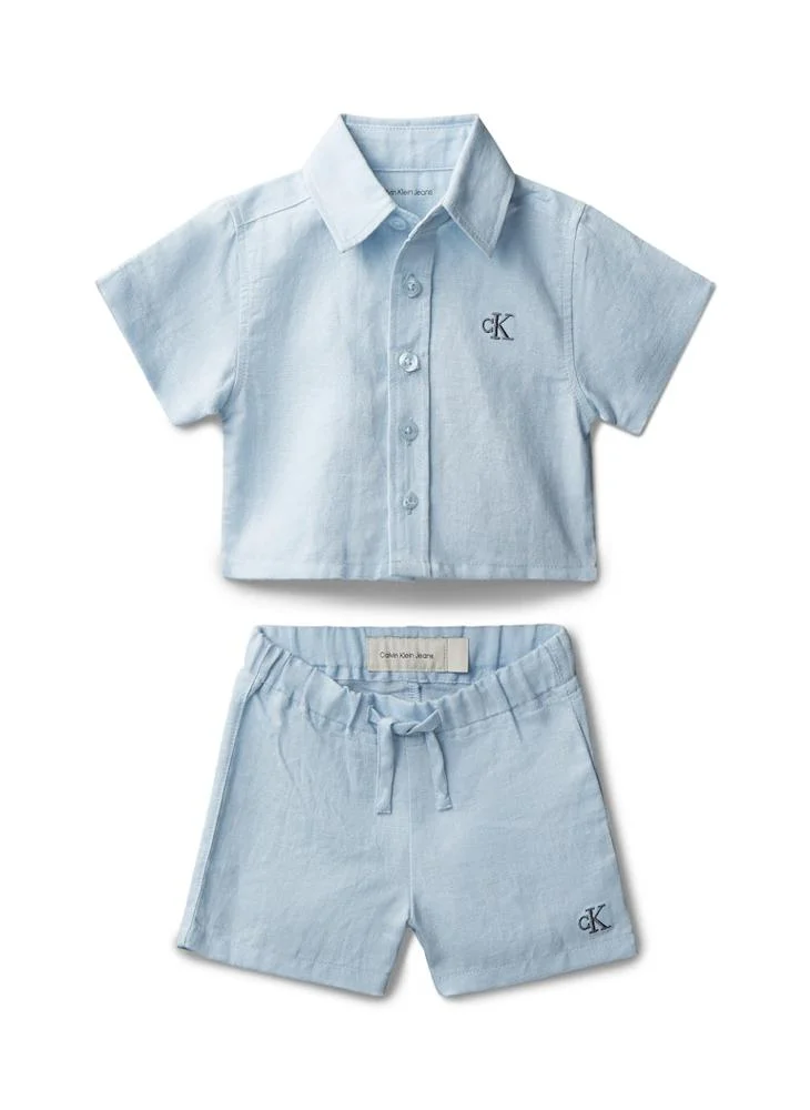 Calvin Klein Jeans Infant Woven Shirt & Shorts Set