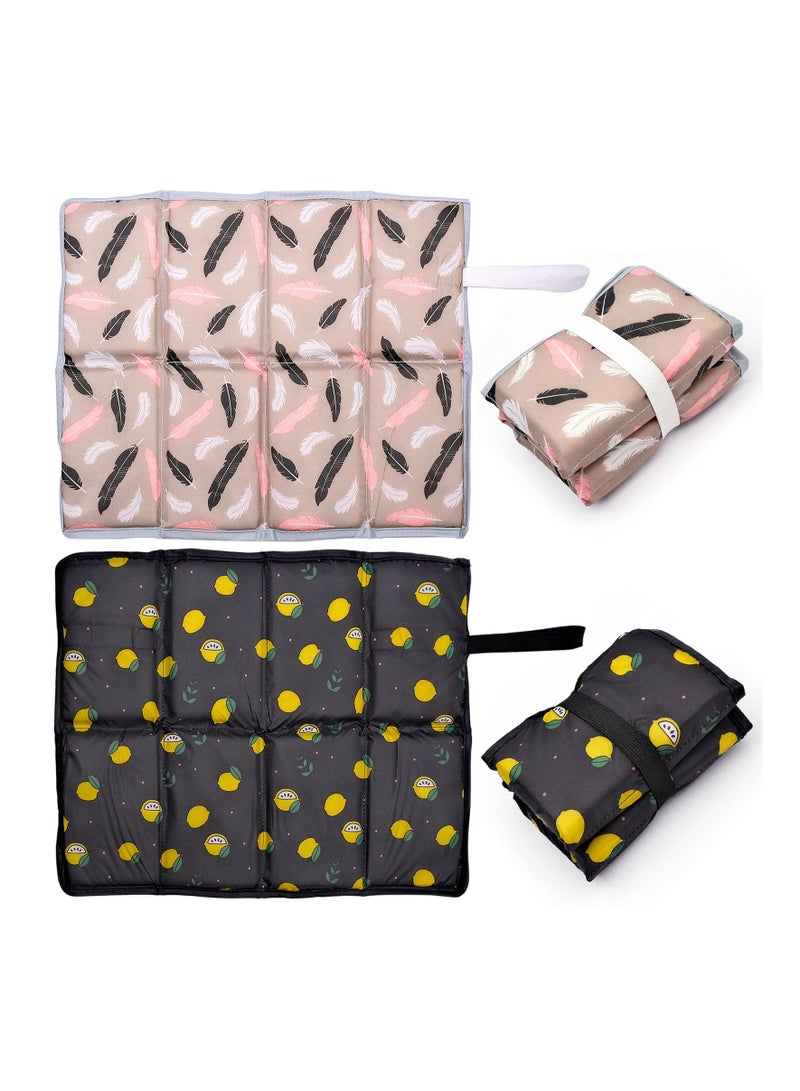Portable Folding Sit Mat - 2 Waterproof Camping Cushions, Thermally Insulated Outdoor Seat Mats for Hiking, Walking, and Picnics - Lightweight and Easy to Carry. - Image 1