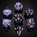 UDIXI Gemstone DND Dice Set 7PCS Purple Agate Stone DD Dice Polyhedral for Role Playing and Other Tabletop Games - Image 4