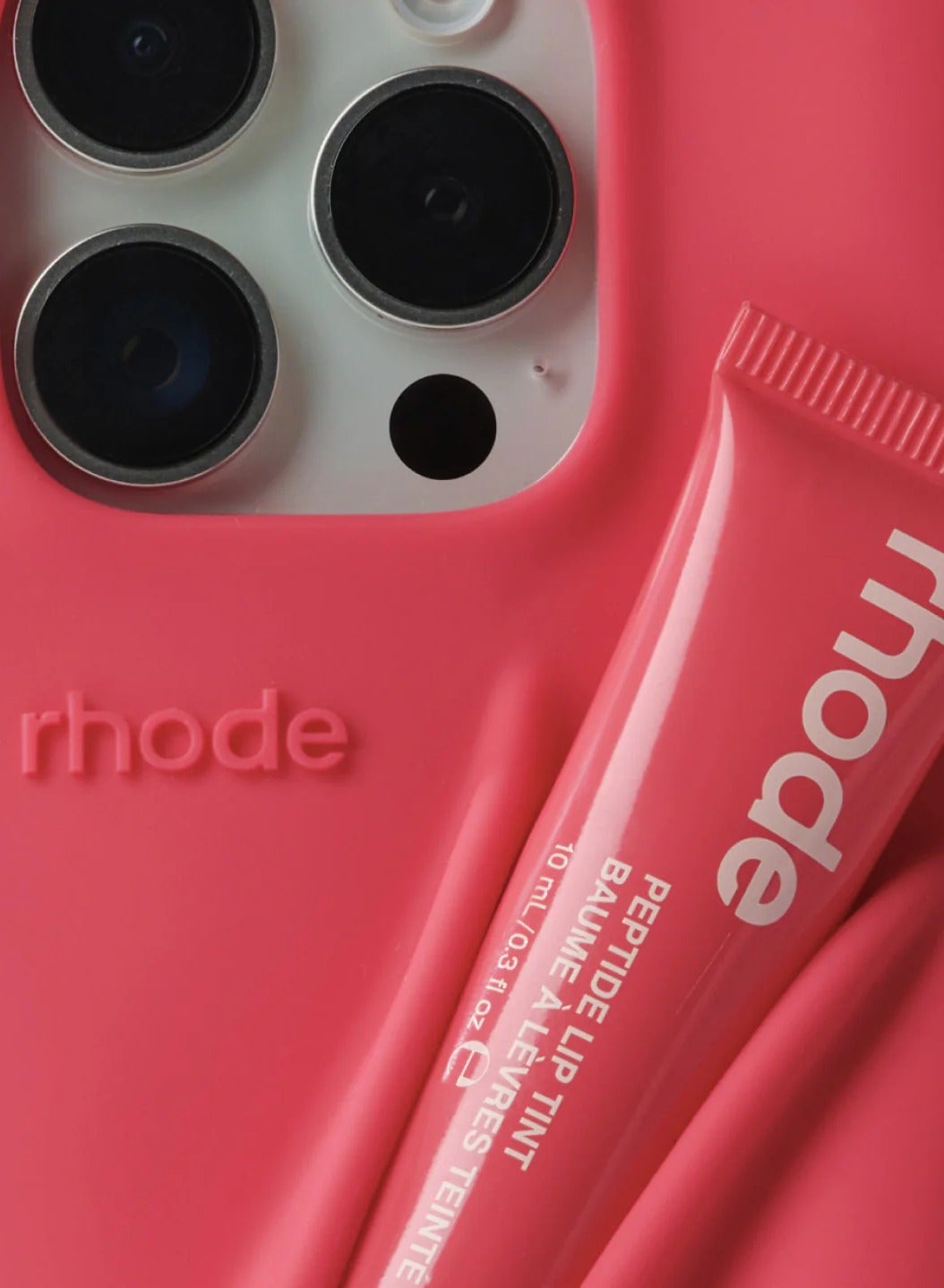 rhode Peptide Lip Tint + Summer Lip Case Case for iPhone 14