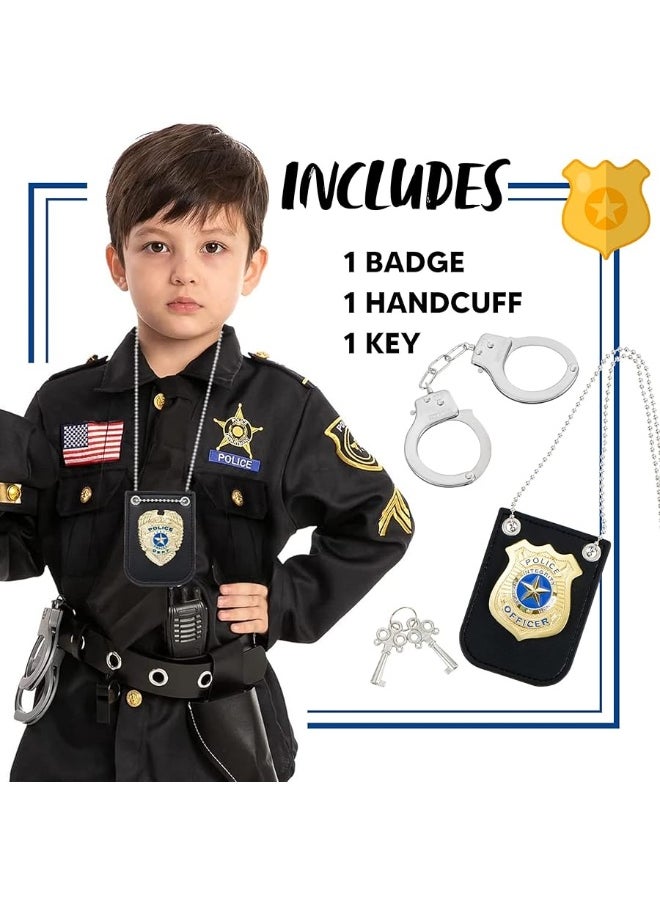 Spooktacular Creations - Spooktacular Creations Police Pretend Play Toy Set for School Classroom Dress Up Pretend Play, Detective Role Play Accessory, Easter Basket Stuffers, Birthday Party Favor Supplies - Image 1