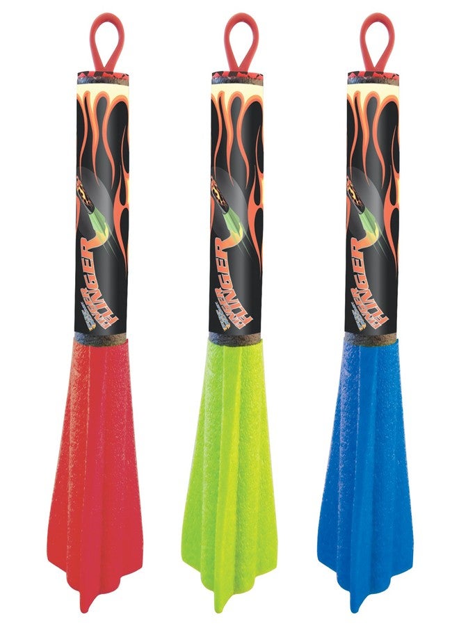 Geospace Pump Rocket Finger Flingers - Set of 2 Flying Foam Rockets - Image 3