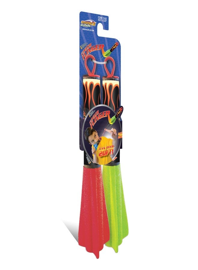 Geospace Pump Rocket Finger Flingers - Set of 2 Flying Foam Rockets - Image 4