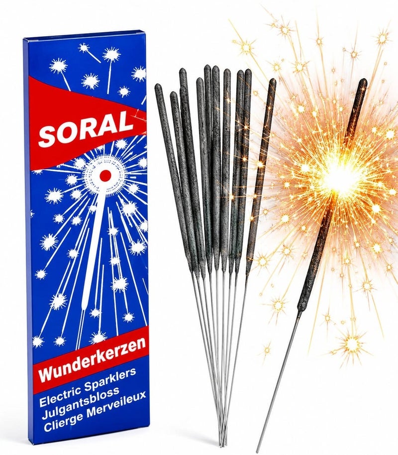 SORAL Night Star Candles 10 Sticks, Suitable for Celebrations and Birthdays - Image 1