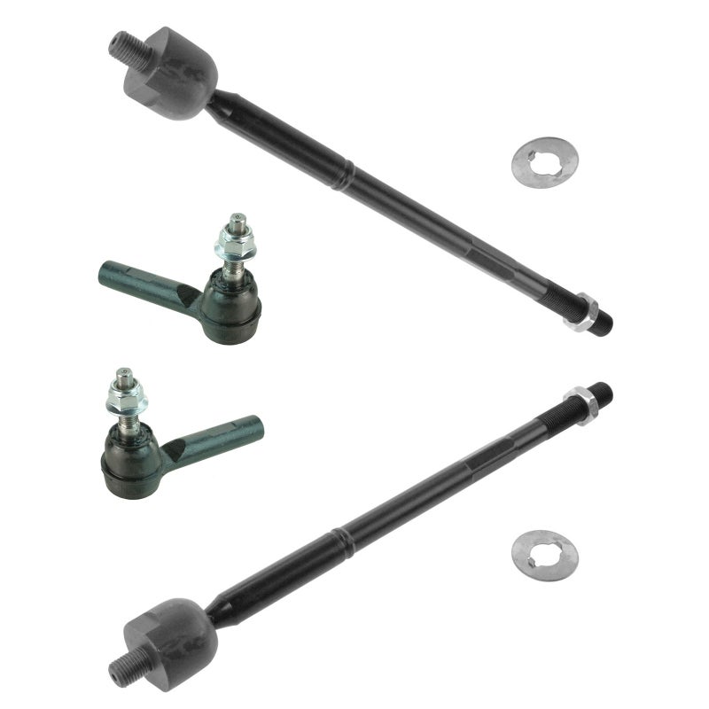 TRQ Front Inner and Outer Tie Rod Set Compatible with 20112014 Chrysler 300 20112019 Dodge Challenger 20112020 Charger