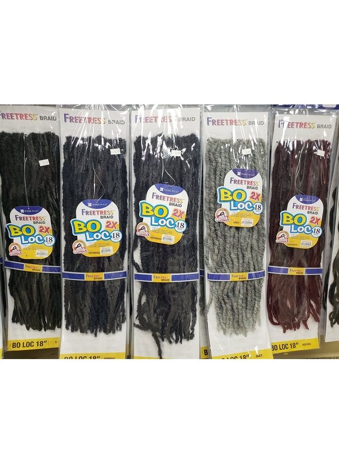 Freetress 2X BO LOC 18" (1B Off Black) - FreeTress Synthetic Crochet Braid 