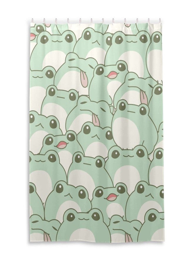 Burbuja Shower Curtain for Bathroom, Cute Frogs Waterproof Washable Shower Bath Curtain for Home Hotels with 12 Hooks, 60x72 in - Image 1