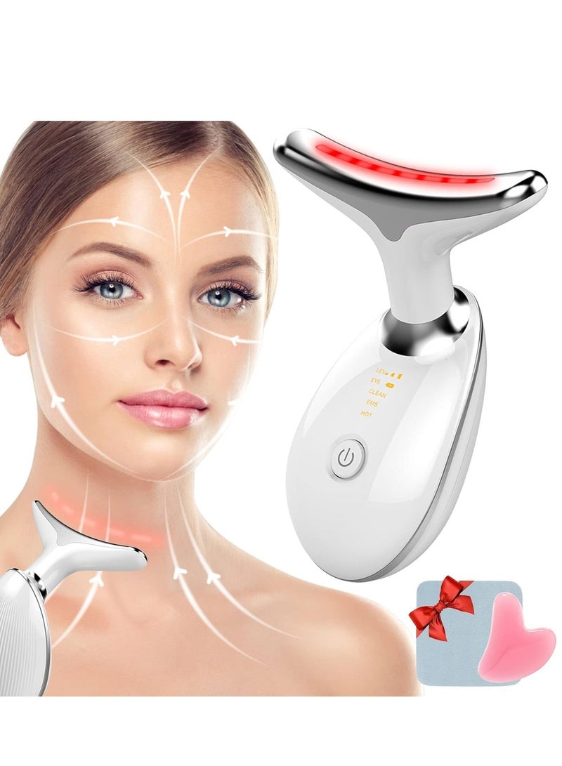 ELTRAZONE Premium 7-in-1 Red Light Therapy Face and Neck Massager LED Skin Rejuvenation & Wrinkle Removal Tool for Youthful, Radiant Skin – Anti-Aging Facial Massager for Smooth, Glowing Skin – Neck & Face Treatment for All Skin Types - Image 1