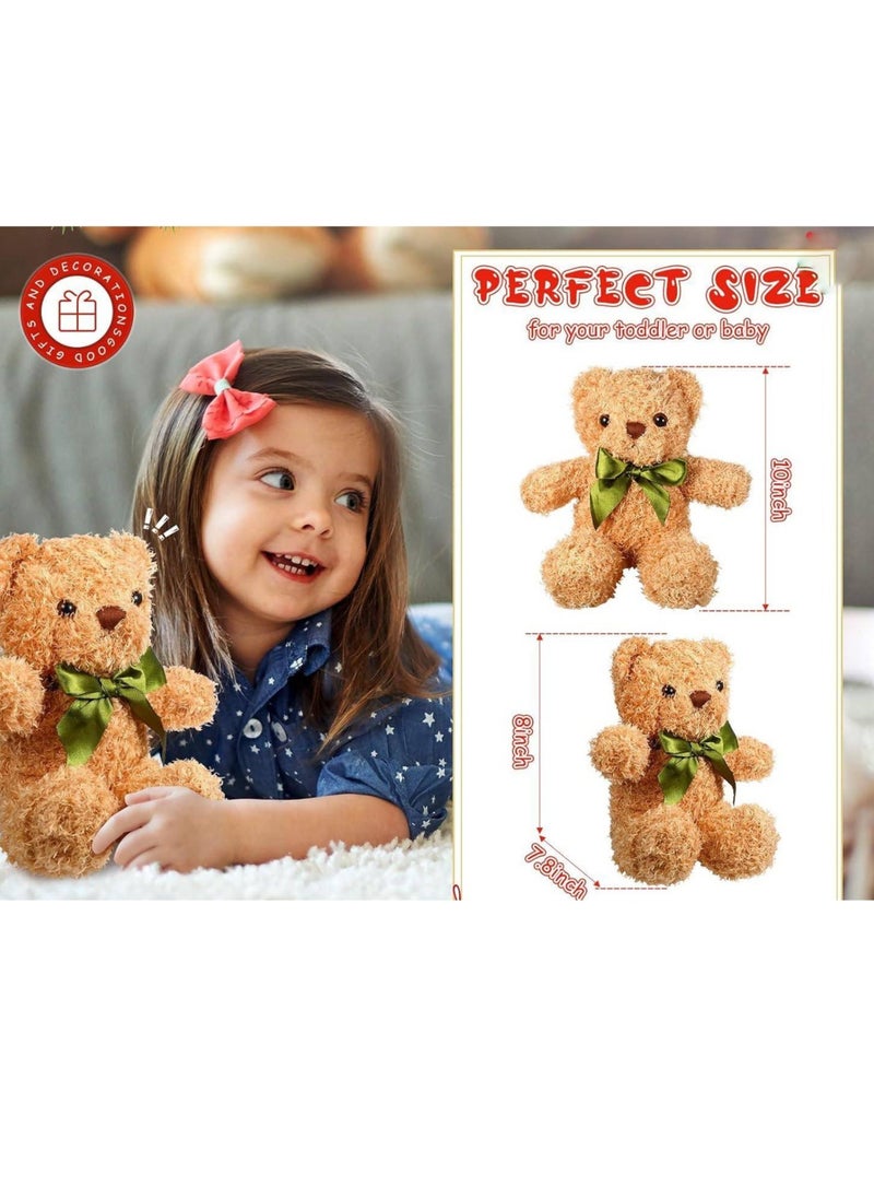 Vitacelli 10 Inch Set of 3 Teddy Bear Plush Toy, Plush Animal Doll, Animal Plush Toy, Children's Cartoon Animal Toy Companion Doll, Bear Doll Multicolour  - Image 3