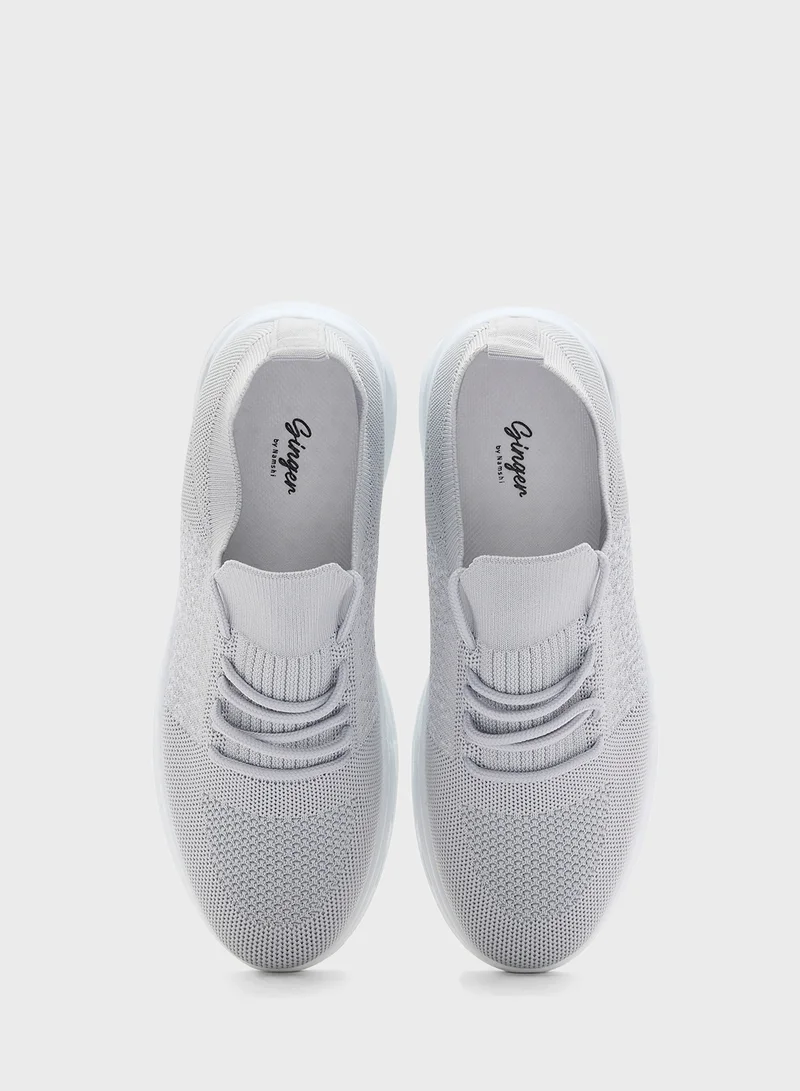 Ginger Knitted Breathable Arch Support Comfort Sneakers