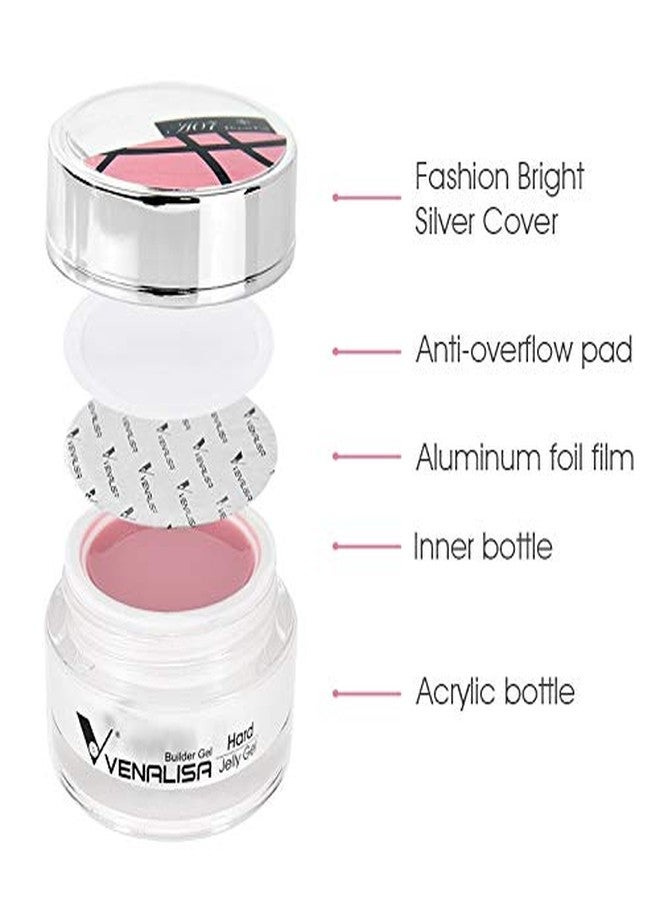 Venalisa Fast Dry LED & UV Extend Sculpture Nail Gel Hard Jelly Builder Gel nail gel Soak off UV Poly Nail Extension Gel (A03-Tender Malt, 30ml (M)) - Image 4