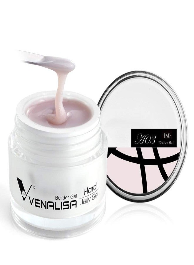 Venalisa Fast Dry LED & UV Extend Sculpture Nail Gel Hard Jelly Builder Gel nail gel Soak off UV Poly Nail Extension Gel (A03-Tender Malt, 30ml (M)) - Image 1