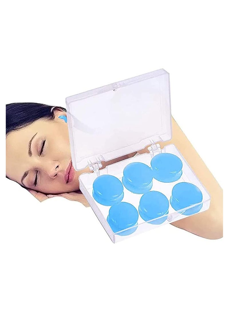 KASTWAVE Castove Sleeping Earplugs Sleeping Earplugs with High Decibel Noise Protection Waterproof Earplugs for Sleeping Learning Swimming Noise Cancelling 3 Pairs - Image 1