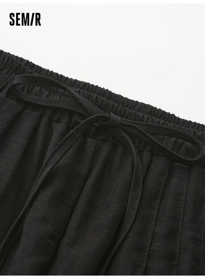 سيمير بنطلون فضفاض بلون موحد للنساء - Image 3