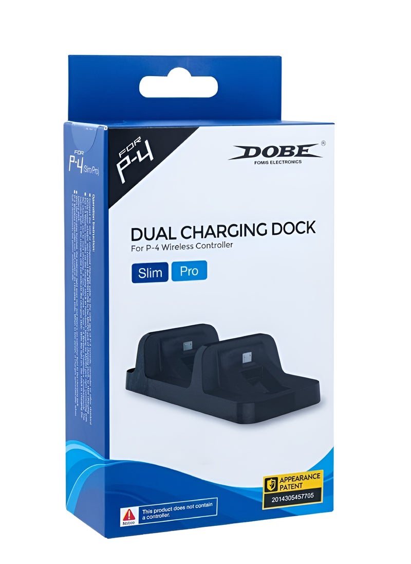 DOBE - DOBE Dual Charging Dock for PlayStation 4 Wireless Controllers (Slim & Pro) - Image 1