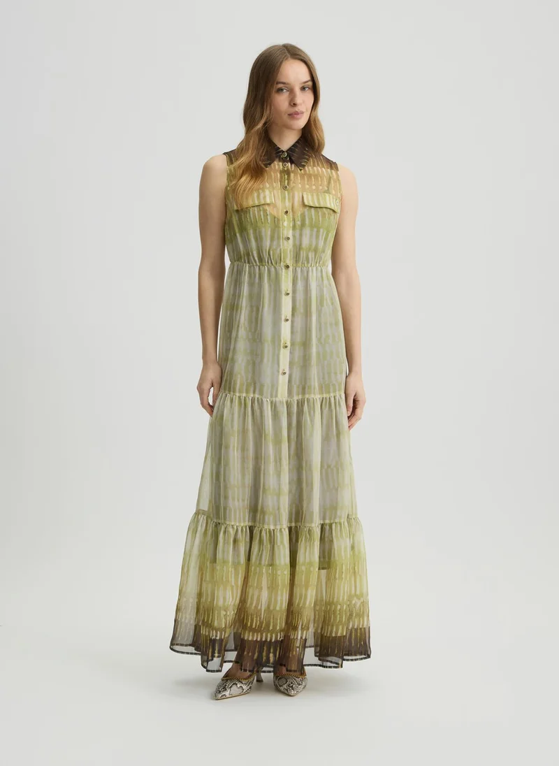 Liu Jo Printed chiffon shirt dress