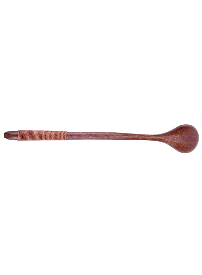 Long Handle Wooden Spoon, Brown - Image 5