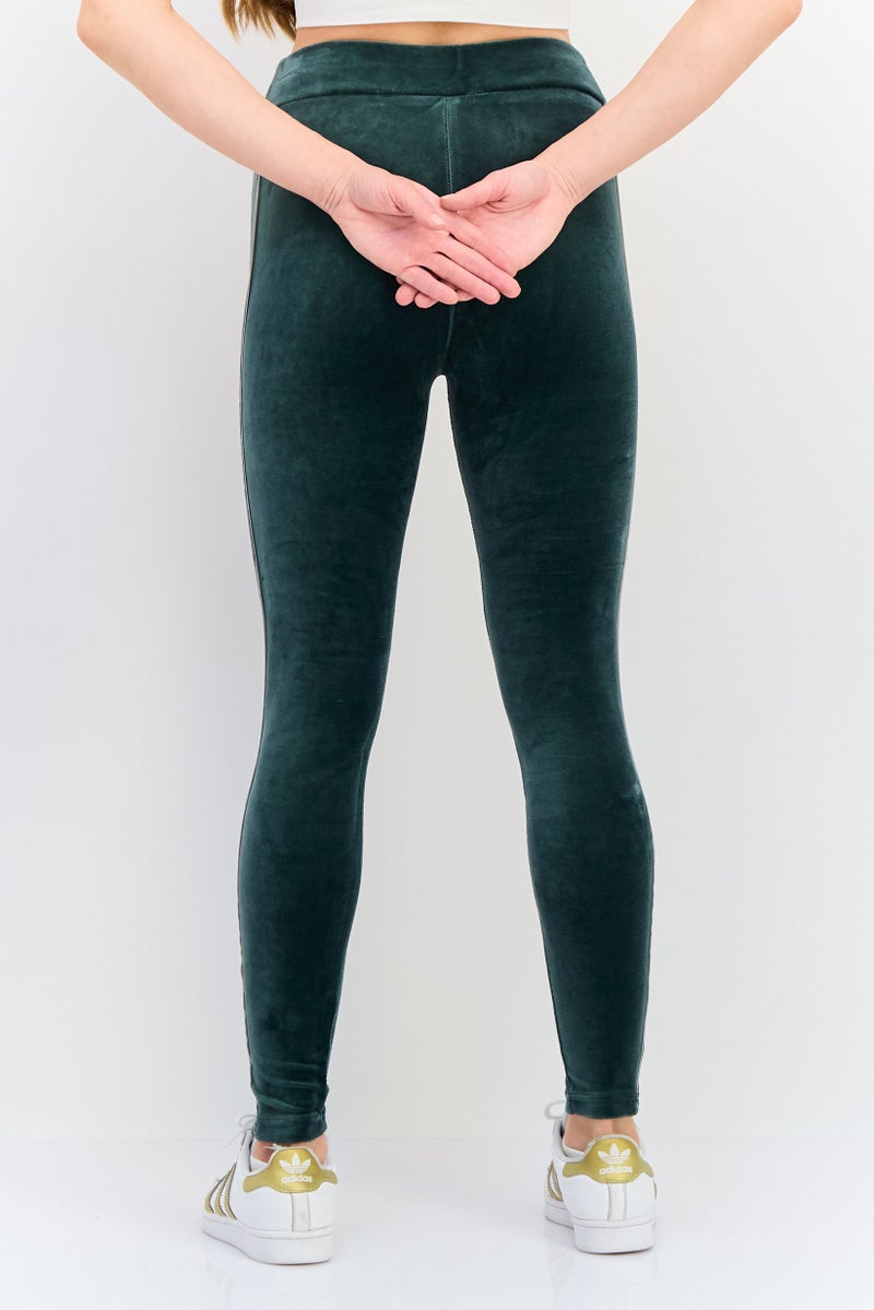 PUMA Women Tight Fit Embroidered Logo High Waist Outdoor Leggings, Green - Image 2