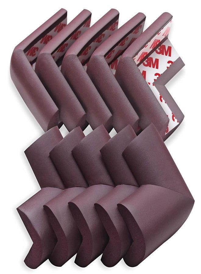 TEKCOOL Furniture Corner Guard for Baby Safety, 12 Pcs, Pre-Taped 3M Adhesive, Edge Protectors with Childproof Foam Cushions, Baby Proofing, Non Toxic, BPA Free, Brown - Image 1