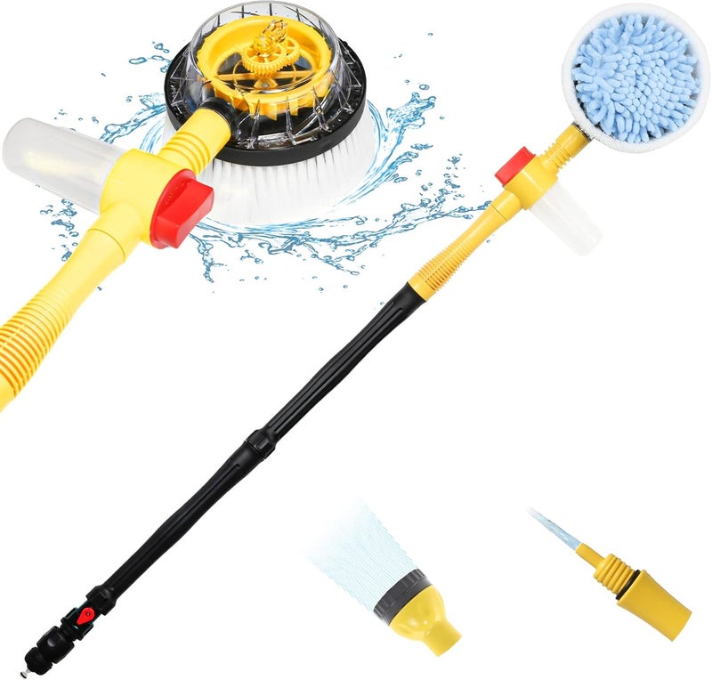 FEMBW Rotating Car Wash Brush with Long Handle - Image 1