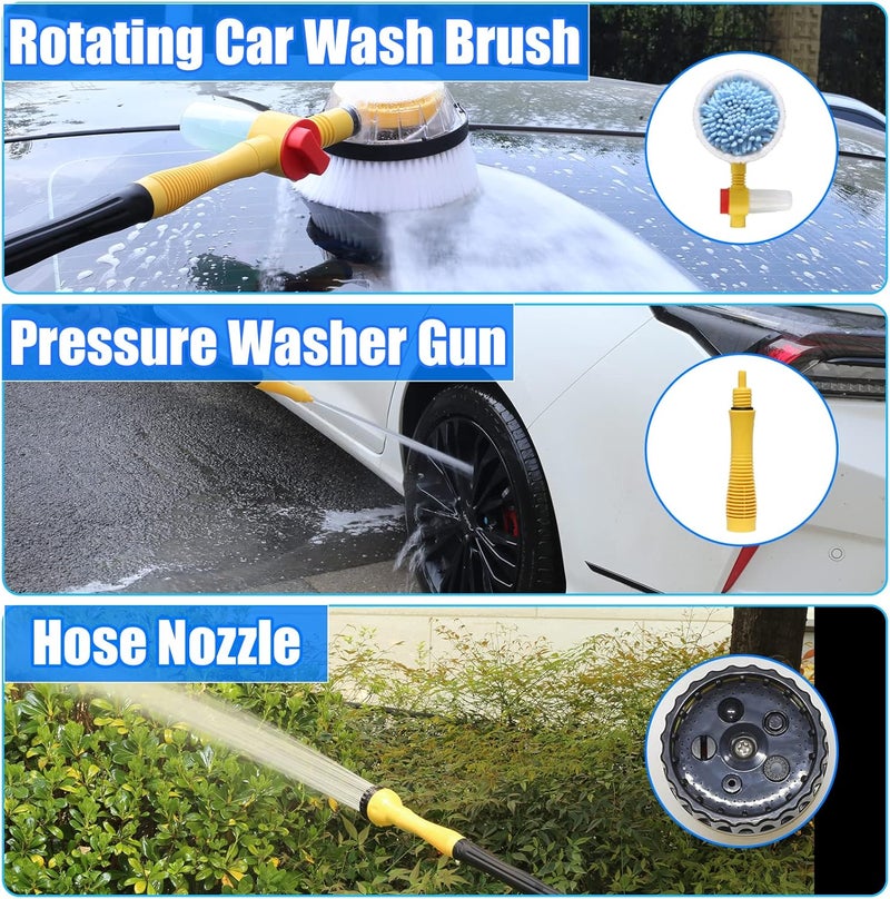 FEMBW Rotating Car Wash Brush with Long Handle - Image 4