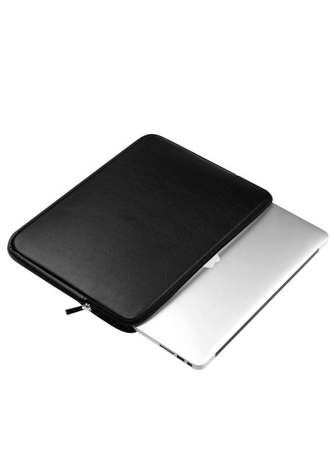 CCPK 13" Laptop Sleeve Cover Compatible with New MacBook Neo Pro M5 Chip A2338 Mac Air 13 Inch 2026 Accessories A2337 A2289 A1989 A1932 2019 13.3 Inch Waterproof Carrying Case Bag PU Leather, Black - Image 3