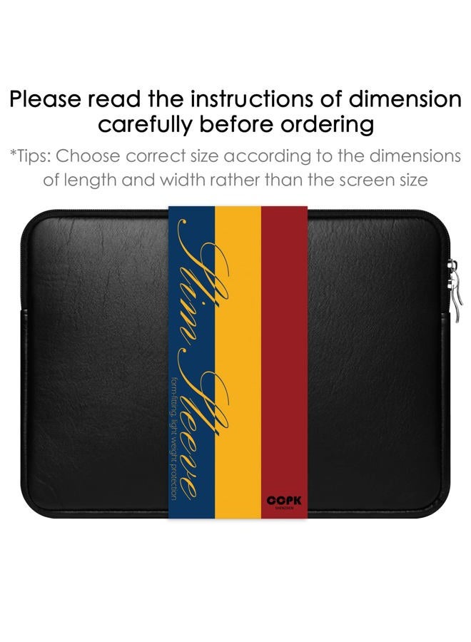 CCPK 13" Laptop Sleeve Cover Compatible with New MacBook Neo Pro M5 Chip A2338 Mac Air 13 Inch 2026 Accessories A2337 A2289 A1989 A1932 2019 13.3 Inch Waterproof Carrying Case Bag PU Leather, Black - Image 2