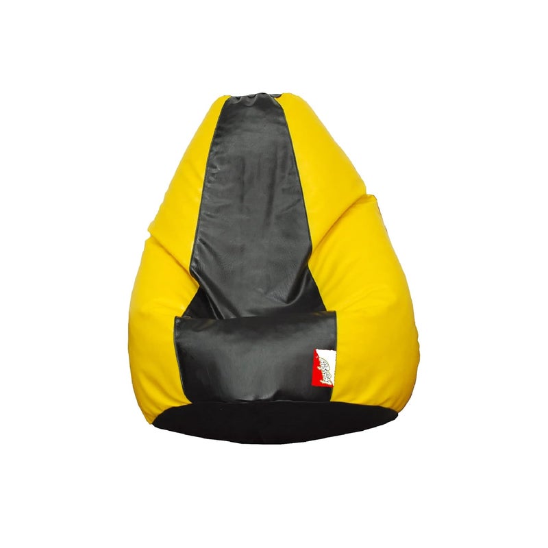 LAZYBAG Bean Bag Chair Furniture for Kids XXXXL Bean Bag Cover Playing Video Games or Relaxing for classrooms daycares Libraries or Work from Home Yellow and Black 4XL Size - Image 1