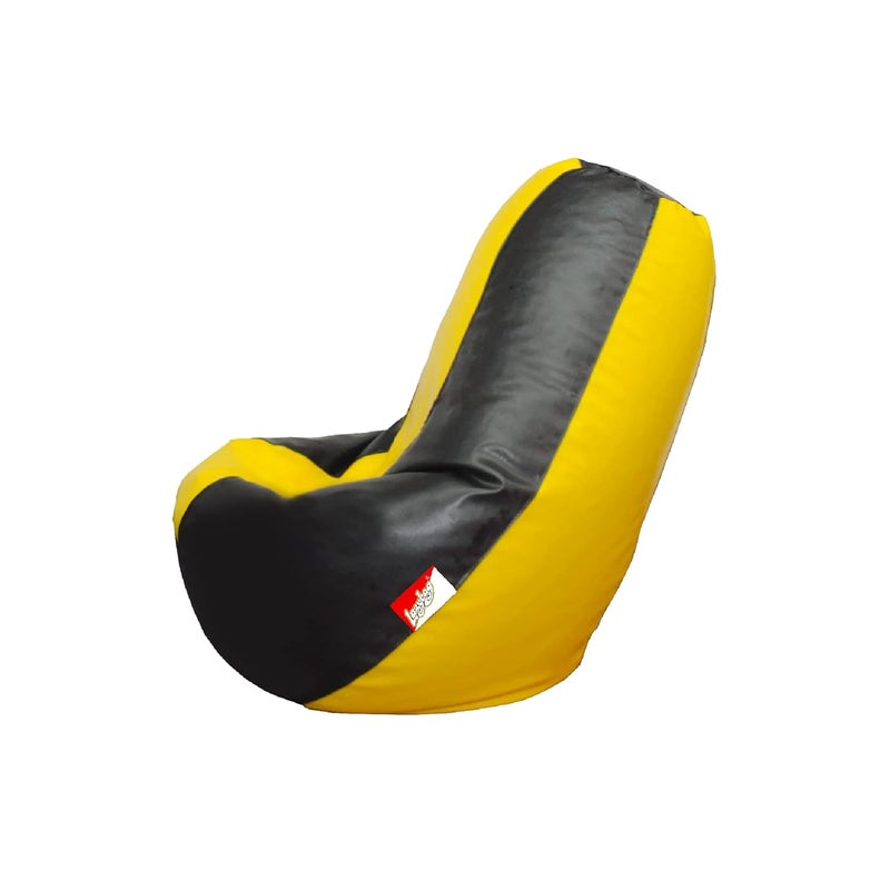 LAZYBAG Bean Bag Chair Furniture for Kids XXXXL Bean Bag Cover Playing Video Games or Relaxing for classrooms daycares Libraries or Work from Home Yellow and Black 4XL Size - Image 5