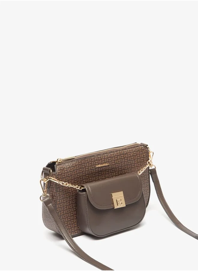 فلورا بيلا من شو إكسبرس Women Solid Crossbody Bag with Detachable Strap and Pouch