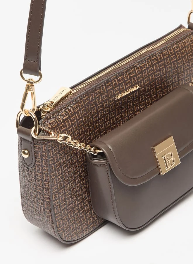 فلورا بيلا من شو إكسبرس Women Solid Crossbody Bag with Detachable Strap and Pouch