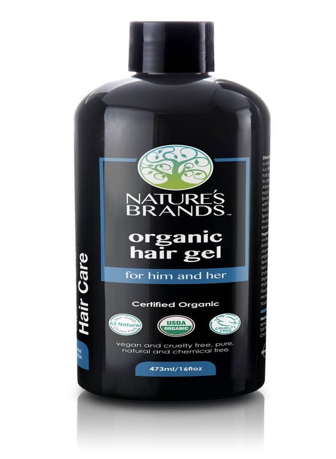 Nature's Brands Hair Gel Organic by Herbal Choice Mari from Nature's Brands (16 Fl Oz Bottle) - No Toxic Synthetic Chemicals
