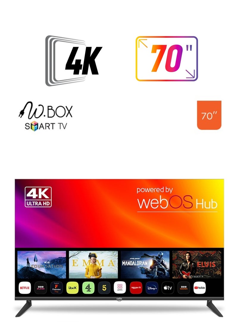 W.BOX - Smart Screen - 70 Inches - WebOS - Built-in Receiver - W.BOS70UHD - Image 1
