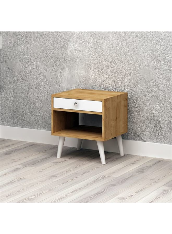 ريترو كومود 50×45×35سم – بيج×أبيض - Image 2