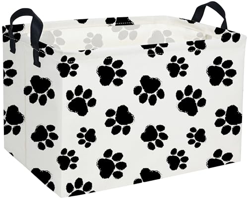 DDBASKET Rectangular Dog Baskets Gift Bins Empty Kids Storage Basket Baby Boy Basket Kids Dog Toy Storage Bin Organizer Box Room Decor for Home(Dog Bins) - Image 1