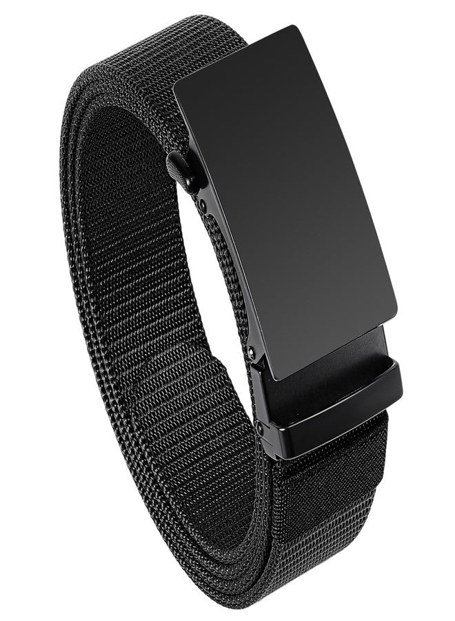 GAEKEAO Nylon Ratchet Belts for Men - Automatic Buckle Golf Belt Hiking Men Belt Casual, No Holes Adjustable Web Belts for Men - Image 1